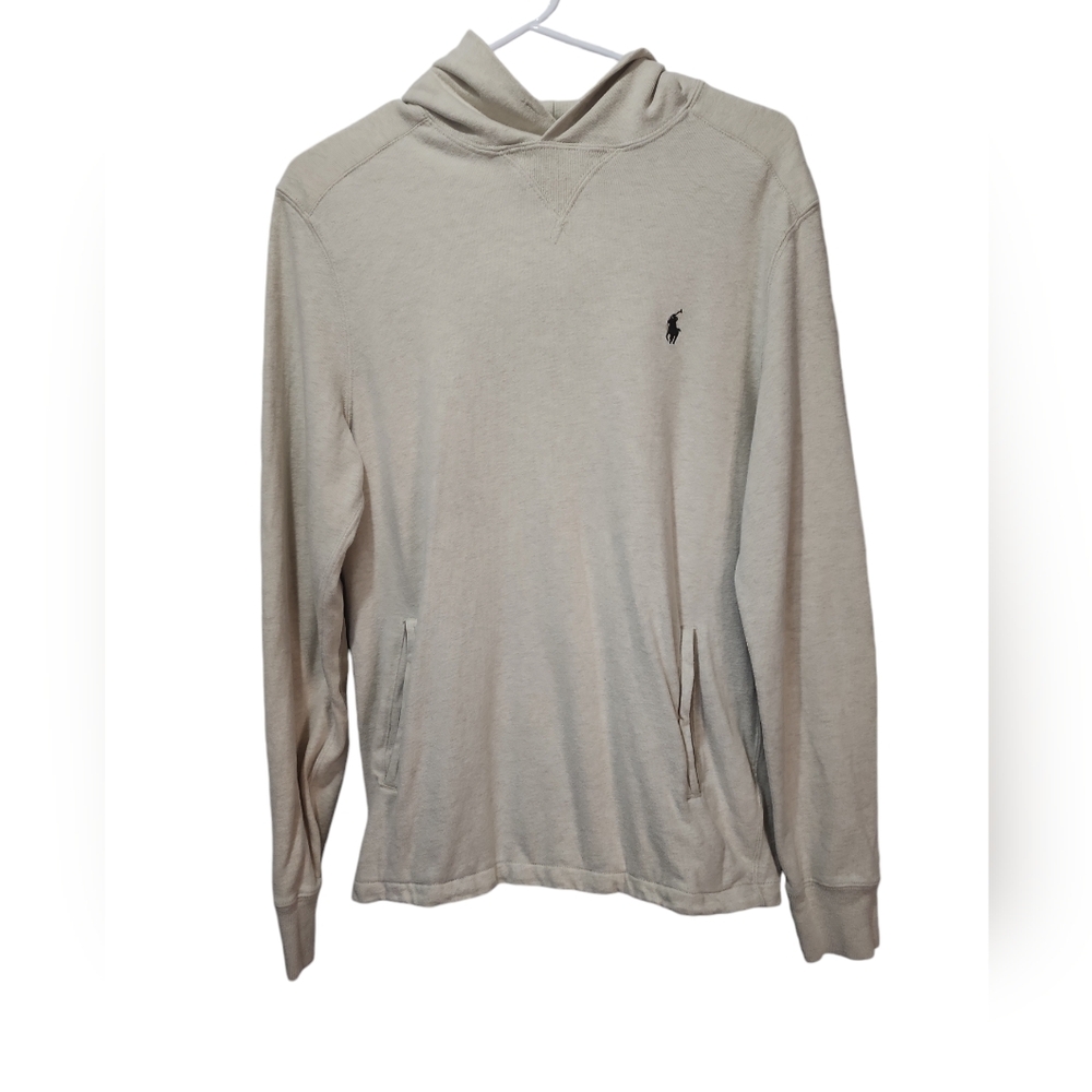 Ralph Lauren sm petite cream Hoodie pocket pouch no string